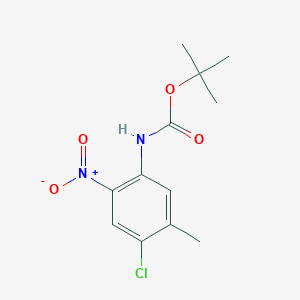 (4-Chloro-5-methyl-2-nitro-phenyl)-carbamic acid tert-butyl ester