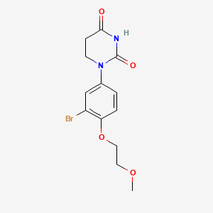 1-[3-Bromo-4-(2-methoxyethoxy)phenyl]hexahydropyrimidine-2,4-dione