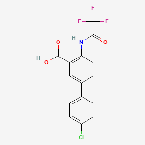 4'-Chloro-4-(2,2,2-trifluoroacetamido)-[1,1'-biphenyl]-3-carboxylic acid