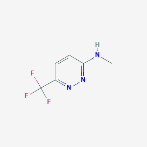 molecular formula C6H6F3N3 B1530345 N-甲基-6-(三氟甲基)哒嗪-3-胺 CAS No. 1216271-19-0