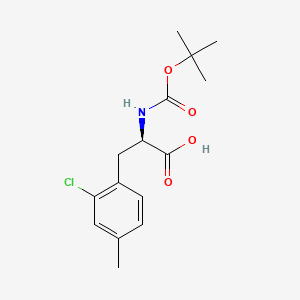 (2R)-2-{[(tert-butoxy)carbonyl]amino}-3-(2-chloro-4-methylphenyl)propanoic acid