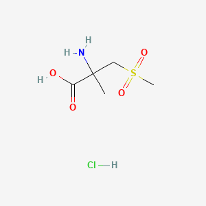 2-Amino-3-methanesulfonyl-2-methylpropanoic acid hydrochloride