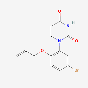 1-(2-Allyloxy-5-bromo-phenyl)hexahydropyrimidine-2,4-dione