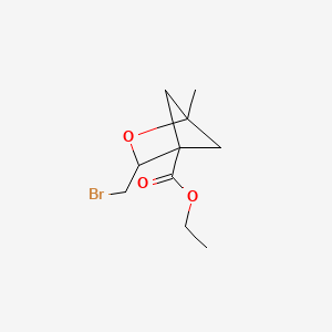 molecular formula C10H15BrO3 B15303503 Ethyl 3-(bromomethyl)-1-methyl-2-oxabicyclo[2.1.1]hexane-4-carboxylate 