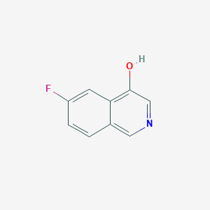 molecular formula C9H6FNO B15303526 6-Fluoroisoquinolin-4-ol 