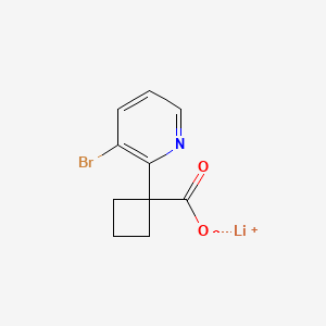 molecular formula C10H9BrLiNO2 B15303530 Lithium(1+) 1-(3-bromopyridin-2-yl)cyclobutane-1-carboxylate 