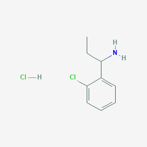 molecular formula C9H13Cl2N B1530357 1-(2-Chlorophenyl)propan-1-amine hydrochloride CAS No. 40023-85-6