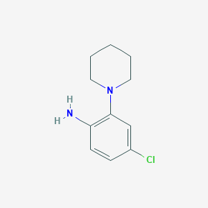 molecular formula C11H15ClN2 B1530359 4-Chloro-2-(piperidin-1-yl)aniline CAS No. 1211539-92-2
