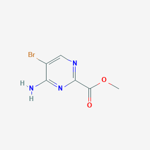molecular formula C6H6BrN3O2 B1530362 Methyl 4-amino-5-bromopyrimidine-2-carboxylate CAS No. 1504062-62-7