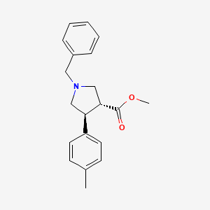 molecular formula C20H23NO2 B1530363 (3r,4s)-1-苄基-4-对甲苯基吡咯烷-3-羧酸甲酯 CAS No. 898547-79-0