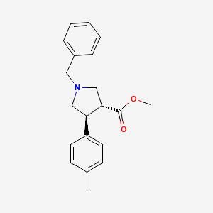 molecular formula C20H23NO2 B1530363 (3R,4S)-Methyl-1-Benzyl-4-p-Tolylpyrrolidin-3-carboxylat CAS No. 898547-79-0