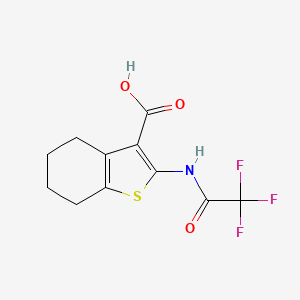 2-(Trifluoroacetamido)-4,5,6,7-tetrahydro-1-benzothiophene-3-carboxylic acid