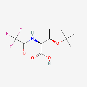 molecular formula C10H16F3NO4 B15303656 O-(Tert-butyl)-N-(2,2,2-trifluoroacetyl)-L-threonine 