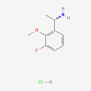 (1S)-1-(3-fluoro-2-methoxyphenyl)ethan-1-amine hydrochloride