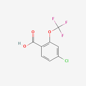molecular formula C8H4ClF3O3 B1530369 4-氯-2-(三氟甲氧基)苯甲酸 CAS No. 1261605-70-2