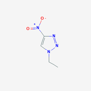 molecular formula C4H6N4O2 B15303711 1-Ethyl-4-nitro-1H-1,2,3-triazole 