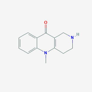 molecular formula C13H14N2O B1530375 5-メチル-1,3,4,5-テトラヒドロベンゾ[b][1,6]ナフチリジン-10(2H)-オン CAS No. 1355182-21-6