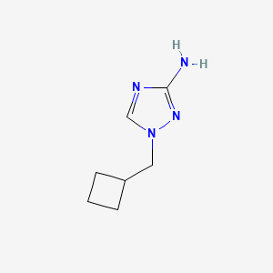 molecular formula C7H12N4 B15303757 1-(cyclobutylmethyl)-1H-1,2,4-triazol-3-amine 