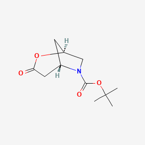 tert-butyl (1S,5S)-3-oxo-2-oxa-6-azabicyclo[3.2.1]octane-6-carboxylate