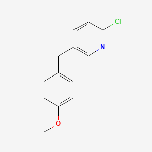 molecular formula C13H12ClNO B1530379 2-氯-5-[(4-甲氧苯基)甲基]吡啶 CAS No. 1370587-24-8