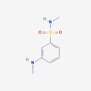 molecular formula C8H12N2O2S B15303799 N-methyl-3-(methylamino)benzenesulfonamide 