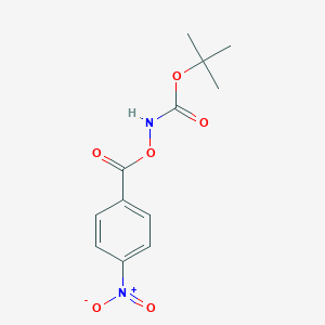 molecular formula C12H14N2O6 B153038 叔丁基(4-硝基苯甲酰)氧基甲酸酯 CAS No. 35657-41-1