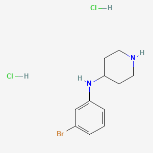 molecular formula C11H17BrCl2N2 B1530380 N-(3-bromophenyl)piperidin-4-amine dihydrochloride CAS No. 1229624-95-6