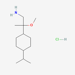 2-Methoxy-2-[4-(propan-2-yl)cyclohexyl]propan-1-amine hydrochloride