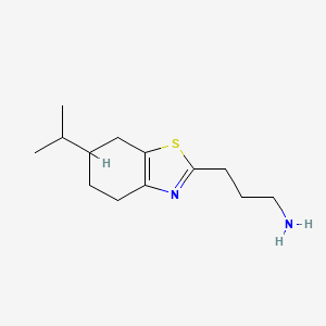 3-(6-Isopropyl-4,5,6,7-tetrahydrobenzo[d]thiazol-2-yl)propan-1-amine