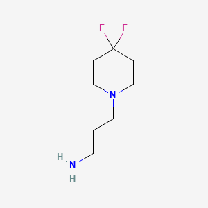 molecular formula C8H16F2N2 B1530383 3-(4,4-Difluoropiperidin-1-yl)propan-1-amine CAS No. 869493-53-8