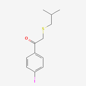 1-(4-Iodophenyl)-2-(isobutylthio)ethan-1-one