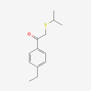 1-(4-Ethylphenyl)-2-(isopropylthio)ethan-1-one