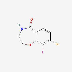 8-Bromo-9-fluoro-2,3,4,5-tetrahydro-1,4-benzoxazepin-5-one