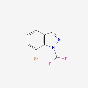 molecular formula C8H5BrF2N2 B15303987 7-bromo-1-(difluoromethyl)-1H-indazole 