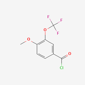 molecular formula C9H6ClF3O3 B1530402 4-Methoxy-3-(trifluoromethoxy)benzoyl chloride CAS No. 1070774-23-0