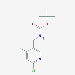 Tert-butyl ((6-chloro-4-methylpyridin-3-yl)methyl)carbamate