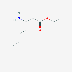 molecular formula C10H21NO2 B15304027 Ethyl 3-aminooctanoate 