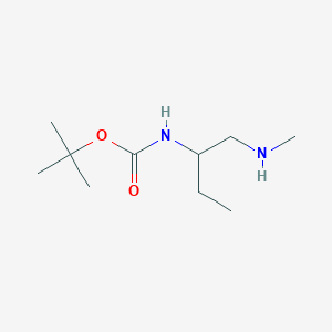 molecular formula C10H22N2O2 B15304070 tert-butyl N-[1-(methylamino)butan-2-yl]carbamate 