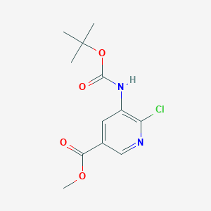 Methyl 5-((tert-butoxycarbonyl)amino)-6-chloronicotinate