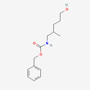 molecular formula C14H21NO3 B15304083 Benzyl N-(5-hydroxy-2-methyl-pentyl)carbamate 