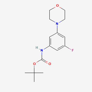 tert-butyl N-[3-fluoro-5-(morpholin-4-yl)phenyl]carbamate