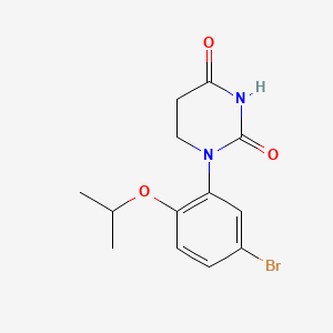 molecular formula C13H15BrN2O3 B15304116 1-(5-Bromo-2-isopropoxy-phenyl)hexahydropyrimidine-2,4-dione 