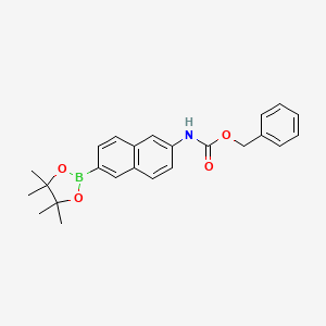 benzyl N-[6-(4,4,5,5-tetramethyl-1,3,2-dioxaborolan-2-yl)naphthalen-2-yl]carbamate