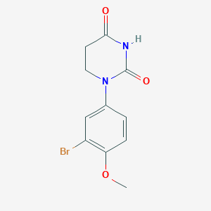 1-(3-Bromo-4-methoxy-phenyl)hexahydropyrimidine-2,4-dione