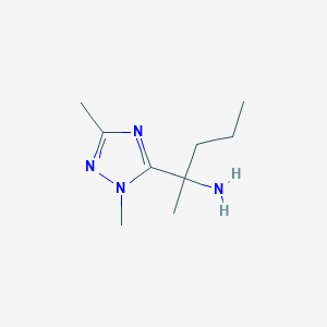 2-(1,3-Dimethyl-1h-1,2,4-triazol-5-yl)pentan-2-amine