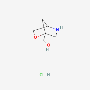 {2-Oxa-5-azabicyclo[2.2.1]heptan-1-yl}methanol hydrochloride