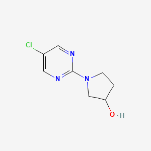 molecular formula C8H10ClN3O B1530419 1-(5-Chloropyrimidin-2-yl)pyrrolidin-3-ol CAS No. 1261232-18-1