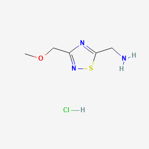 1-[3-(Methoxymethyl)-1,2,4-thiadiazol-5-yl]methanamine hydrochloride