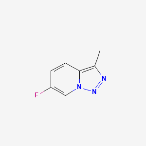 molecular formula C7H6FN3 B15304215 6-Fluoro-3-methyl-[1,2,3]triazolo[1,5-a]pyridine 