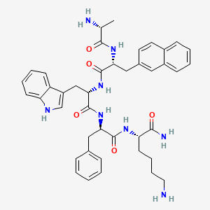 molecular formula C42H50N8O5 B1530422 (脱-ala3)-ghrp-2 CAS No. 290312-22-0